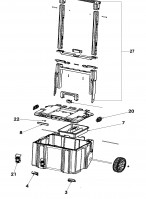 Dewalt DWST83295-1-XJ ToughSystem 2.0 DS450 Box Spare Parts Type 1